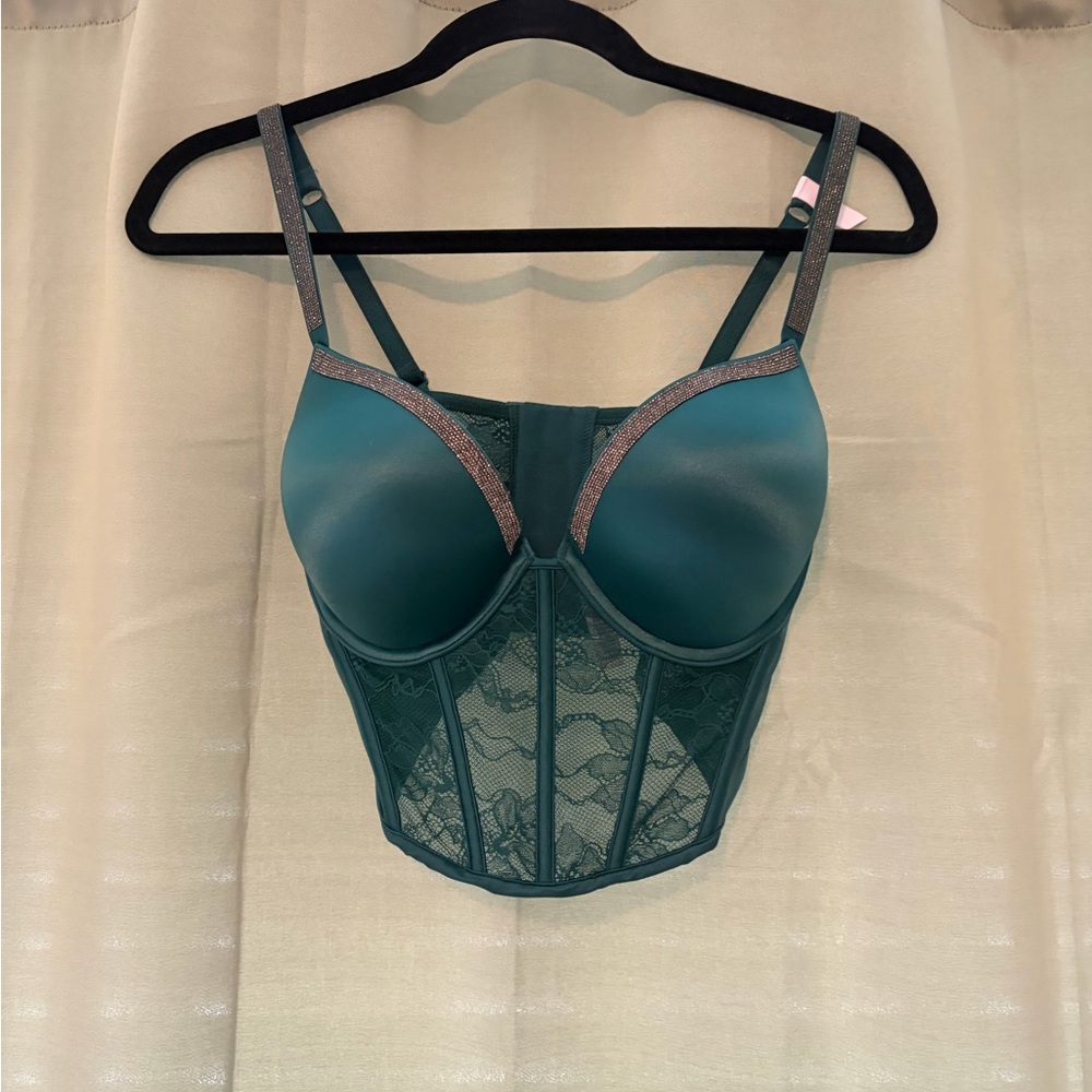 Victoria's Secret Teal Lace Bustier